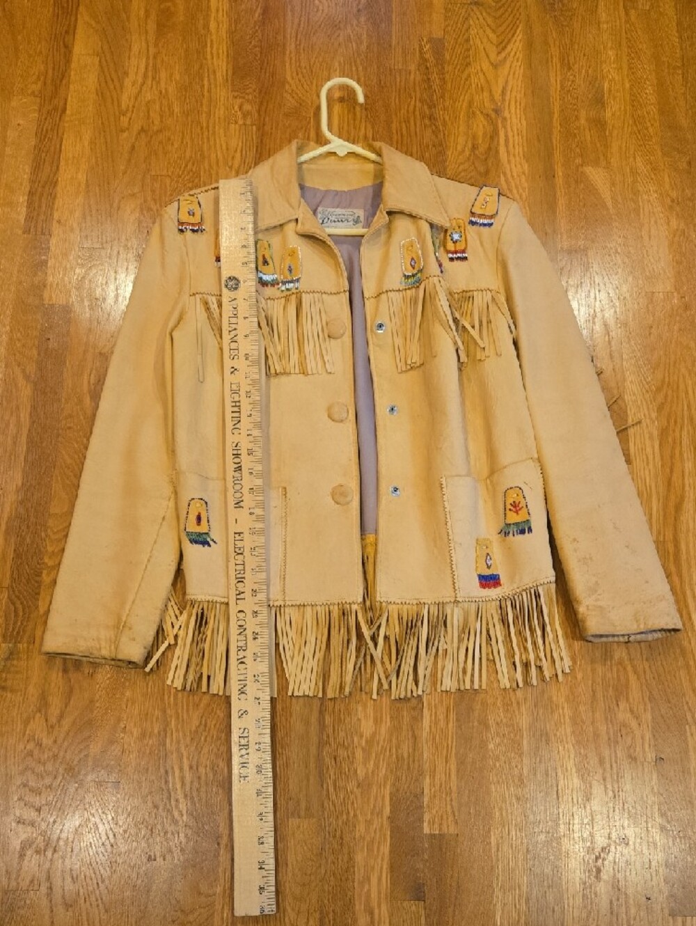 Vintage Danzy Tan Suede Western Jacket with Multicolor Beadwork - Picture 10 of 10